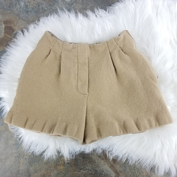 3.1 Phillip Lim Pants - 3.1 Phillip Lim Tan Wool Blend Shorts Sz 4